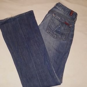 7 for all mankind jeans "A"  pocket size 27